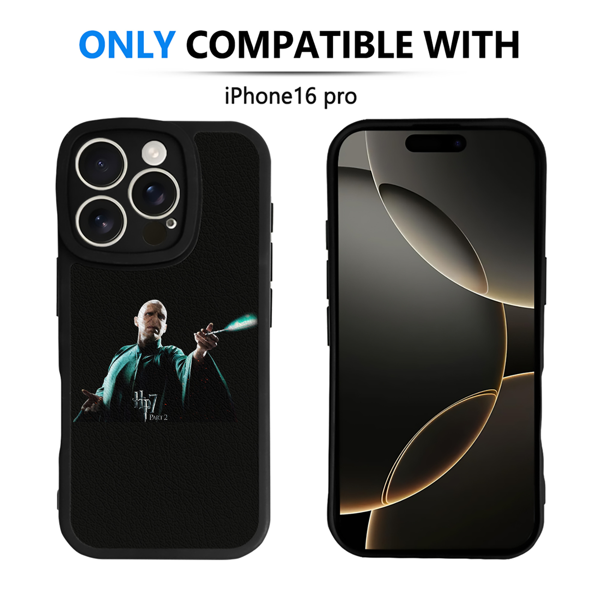 （画像用） Harry Potter ハリー・ポッターシリーズ 【iPhone 16シリーズ対応】シリコンスマホケース（レザー調） 材質：シリコン